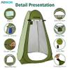 AOSION Privacy Shower Tent,Pop Up Changing Tent,Camp Bathroom Changing Dressing Room,Sun Sunshade Canopy Outdoor Rain Shelter for Camping Hiking Beach Picnic Fishing. (Green) view 4