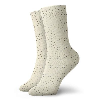 GULTMEE Fashion Compression Socks,Polka Dots In Different Sizes Galaxy Inspired Design Cosmic Universe Celestial,Performance Polyester Cushioned Athletic Crew Socks for Running,Athletic, -12 inch