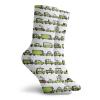 GULTMEE Fashion Compression Socks,A Number Of Cars With Various Jobs Trucks Sedans Buses Traveling Journey Working,Performance Polyester Cushioned Athletic Crew Socks for Running,Athletic, -12 inch view 2