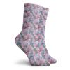 GULTMEE Funky Colorful Cushion Sport Socks,Low Poly Nature Composition Hand Drawn Botanic Garden Art Pattern,Athletic Cushioned Running Performance Crew Socks For Men/Women, -12 inch view 2