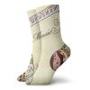 Music Funny Compression Socks Women and Men,Ornamental Piano Keyboard With Various Ethnic Patterns Classic Melody Rhythm Graphic,Best for Circulation,Running,Athletic,Nurse,Travel,Multicolor -12 inch view 1