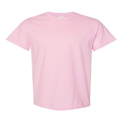 Gildan Men's HeavyCotton T-Shirt, 2-Pack Light Pink/White