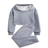 Arshiner Teen Girls Clothes 2 Piece Set Fall Winter Outfits Long Sleeve Crop Top Hoodied Sweatshirt Sweatpant with Pockets view 1