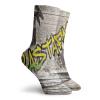 GULTMEE Funny Compression Socks Women and Men,Jamaican Reggae Music Icon Inspired Rastafari Street Graffiti Image,Best for Circulation,Running,Athletic,Nurse,Travel, -12 inch view 2