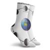 GULTMEE Educational Funky Colorful Cushion Sport Socks,Phases On The Moon As Seen,Athletic Cushioned Running Performance Crew Socks For Men/Women,Black Grey Blue -12 inch view 2