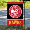 Atlanta Hawks Black Double Sided Garden Flag view 2