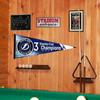 Tampa Bay Lightning 3 Time Cup Champions Pennant Banner Flag view 2