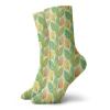 GULTMEE Funny Compression Socks Women and Men,Pastel Colored Fresh Blooming Foliage Design With Hand Drawn Flourishing Branches,Best for Circulation,Running,Athletic,Nurse,Travel, -12 inch view 1