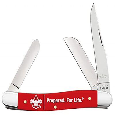 Case Cutlery 18062 BSA Stockman Red Folding Pocket Knife