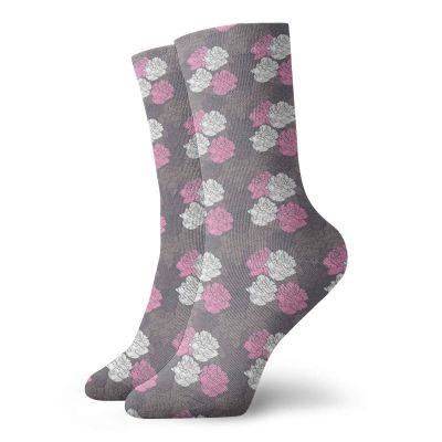 Romantic Fashion Compression Socks,Valentines Dayd Romantic Love Symbol Bouquet In Retro Style Nature,Performance Polyester Cushioned Athletic Crew Socks for Running,Athletic,Multicolor -12 inch