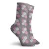 Romantic Fashion Compression Socks,Valentines Dayd Romantic Love Symbol Bouquet In Retro Style Nature,Performance Polyester Cushioned Athletic Crew Socks for Running,Athletic,Multicolor -12 inch view 2