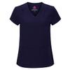 M&M SCRUBS Women's Stretch Scrub Set - Cool V-Neck Top & Cargo Pant, Breathable Moisture Wicking Medical Uniform (Navy, X-Small) view 2