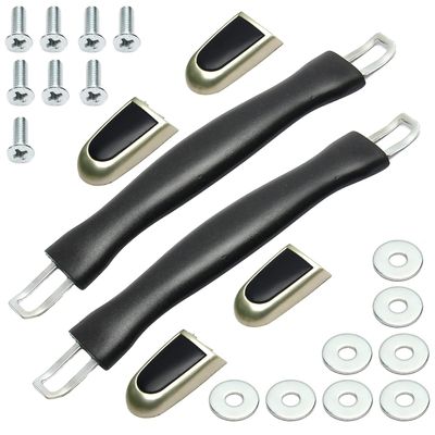 Juvielich Luggage Handle 10.35" x 1.18" (L x W) Plastic Pull Handle Grip Replacement 263mm x 30mm for Luggage Suitcase Box Black 2Pcs