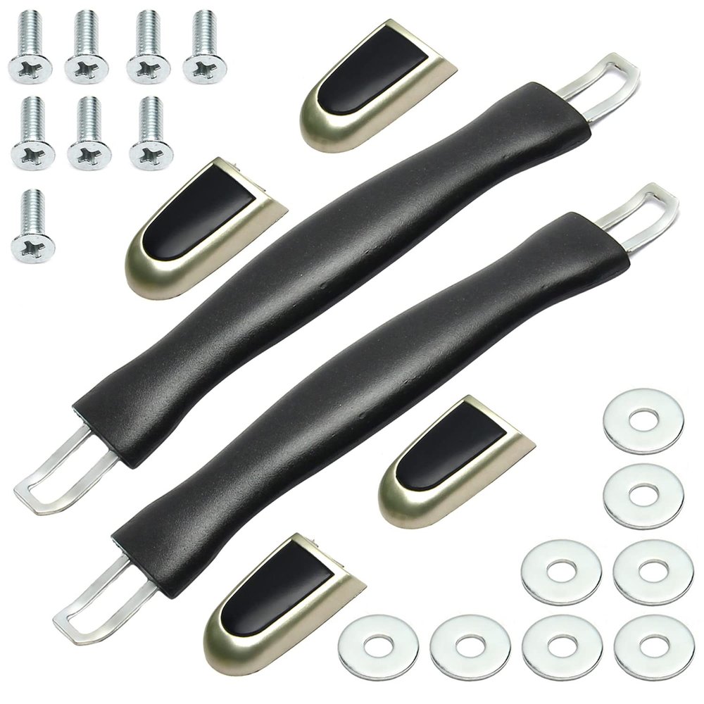 Juvielich Luggage Handle 10.35" x 1.18" (L x W) Plastic Pull Handle Grip Replacement 263mm x 30mm for Luggage Suitcase Box Black 2Pcs