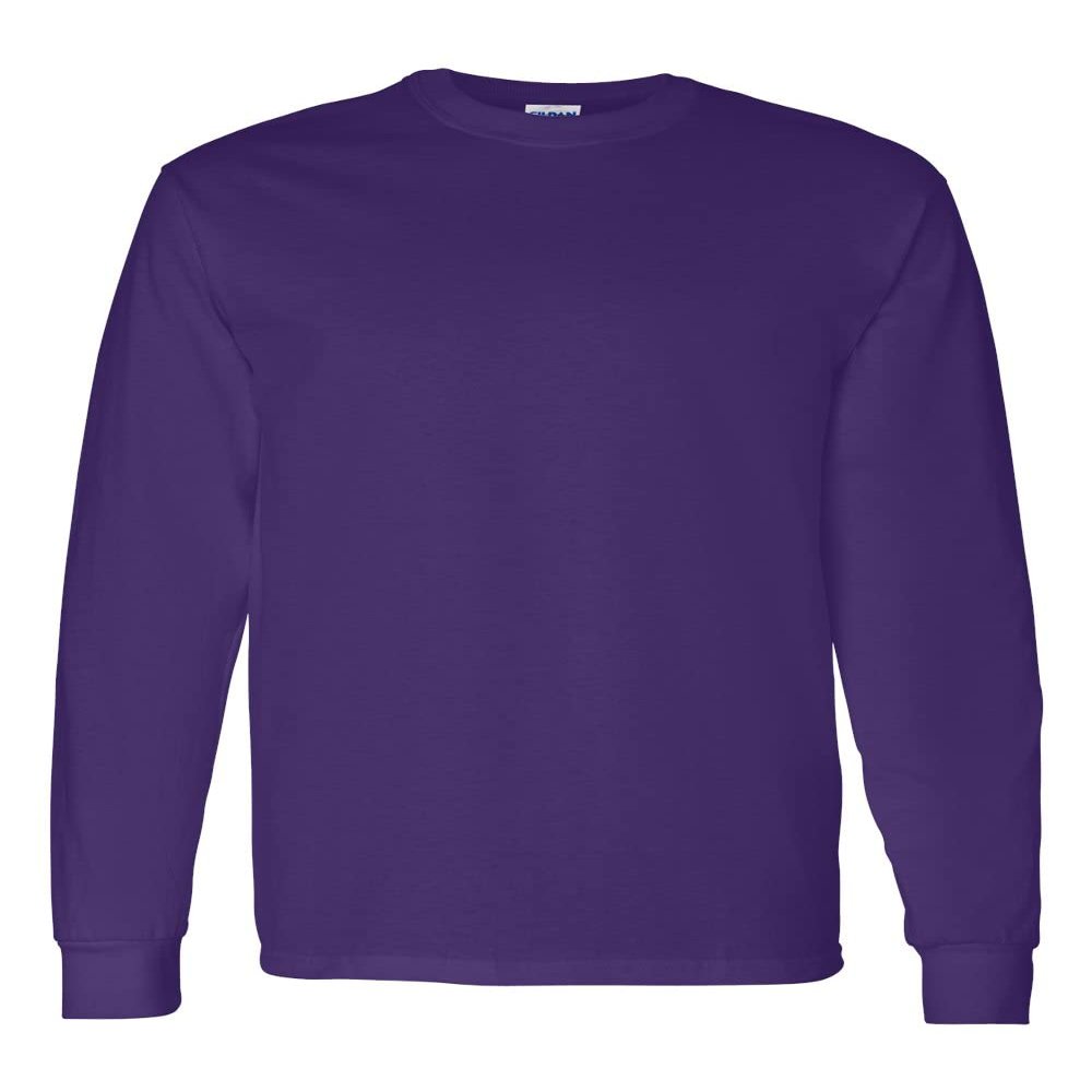 Gildan Men's Heavy Cotton Long Sleeve T-Shirt, Style G5400, 2-Pack