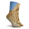 GULTMEE Funny Compression Socks Women and Men,The Aged Facade Of Hatshephut Building With The Ancient Old Osirian Statues Print,Best for Circulation,Running,Athletic,Nurse,Travel, -12 inch view 2