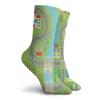 GULTMEE Funny Compression Socks Women and Men,Country Community Themed Activity Filled Town Amusement Park Farm Hospital,Best for Circulation,Running,Athletic,Nurse,Travel, -12 inch view 2