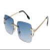 FLAWLESS EYEWEAR Men Women Classy Elegant Sophisticated Style Clear Lens EYE GLASSES Gold Rimless Frame (2 PACK: Blue and Pink, 55) view 2