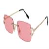 FLAWLESS EYEWEAR Men Women Classy Elegant Sophisticated Style Clear Lens EYE GLASSES Gold Rimless Frame (2 PACK: Blue and Pink, 55) view 3