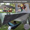 FIRINER Camping Hammock with Mosquito Net Rain Fly Heavy Duty Tree Strap Nylon Parachute Single Double Hammock Tent Waterproof Rainfly Set for Camping Backpacking Backyard Patio Hiking Travel Outdoor view 4