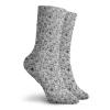 GULTMEE Fashion Compression Socks,Striped Artistic Flower Petals And Blooming Bedding Plants Curvy Ornament,Performance Polyester Cushioned Athletic Crew Socks for Running,Athletic, -12 inch view 2