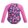 Kaerm Kids Girls Long Sleeve UPF 50+ Monokini Swimsuit Sun Protection One Piece Swimwear Bathing Suit Rose Red 6 Years view 2