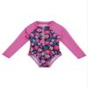 Kaerm Kids Girls Long Sleeve UPF 50+ Monokini Swimsuit Sun Protection One Piece Swimwear Bathing Suit Rose Red 6 Years view 3