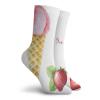 GULTMEE Funny Compression Socks Women and Men,Watercolor Strawberry Flavor Summer Kids Girls Yummy Artwork,Best for Circulation,Running,Athletic,Nurse,Travel, -12 inch view 2