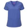 M&M SCRUBS Women's Stretch Scrub Set - Cool V-Neck Top & Cargo Pant, Breathable Moisture Wicking Medical Uniform (Ceil Blue, Medium) view 2
