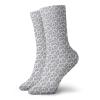 GULTMEE Grey And White Fashion Compression Socks,Romantic Rose Bouquet With Swirls And,Performance Polyester Cushioned Athletic Crew Socks for Running,Athletic,Grey White -12 inch view 1