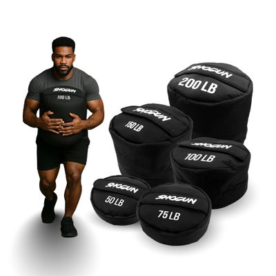 Shogun Sandbags for Working Out  Heavy Duty Workout Sandbag for Weight Training, Cross Training, Strongman, Fitness & Military Use  Adjustable Exercise Sand Bags for Full Body Training