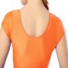 Aoylisey Women's Short Sleeve Ballet Dance Leotard One Piece Gymnastics Bodysuit (orange, XS) view 4