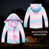 MGEOY Girls Rain Jacket Lightweight Waterproof Hooded Fleece Lined Raincoat Windbreakers for Kids Pink 10/12 view 4