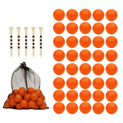 Bac-kitchen 40 Pack Foam Golf Practice Balls - Realistic Feel and Limited Flight Training Balls for Indoor or Outdoor