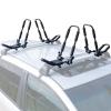 Leader Accessories Folding Kayak Rack 4 PCS/Set J Bar Car Roof Rack for Canoe Surf Board SUP On Roof Top Mount on SUV, Car and Truck Crossbar with 4 pcs Tie Down Straps - Smaller view 2