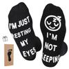 ZXGXLAW Birthday Gifts for Dad,Men Husband Grandpa Women idea Fathers Day Christmas Im Not Sleeping Funny Socks view 1
