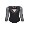 Dance Elite Tour Jete Black Leotard for Women - Long Sleeved Women's Ballet Leotard view 4