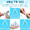 Chalyna 12 Pcs Princess Crowns Tiara Wand for Little Girl Silver Heart Jewel Plastic Tiara Winter Gift for Birthday(Blue,Snowflake Style) view 4
