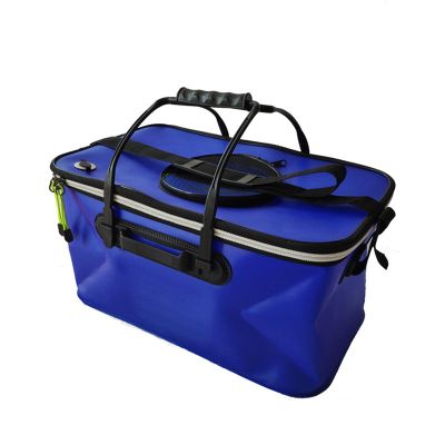 Naysku Fishing Bucket, Portable Folding Fishing Container, Live Fish Container Multi-Functional Fish Live Lures Bucket Outdoor Fishing Bag, Keep The Bait Fresh Or Fish Catch Alive
