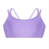 Hansber Kids Girls Sleeveless V Neck Dance Crop Top Ruffle Sleeve T-Shirt Blouse Gym Yoga Sport Bras Activewear V Neck_f 12 view 1