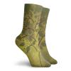 GULTMEE Fashion Compression Socks,Abstract Illustration Of A Tiny Tree With Lobed Leaves,Performance Polyester Cushioned Athletic Crew Socks for Running,Athletic, -12 inch view 2