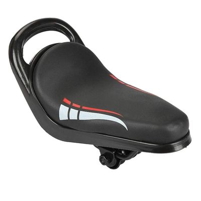 Bicycle Accessories Children Bicycle Saddle Front Mounted Child Bike Seat 3D Soft Bike Seat Cover Comfortable Sponge Seat Bicycle Bike Accessories Bike Parts (Color : Black)