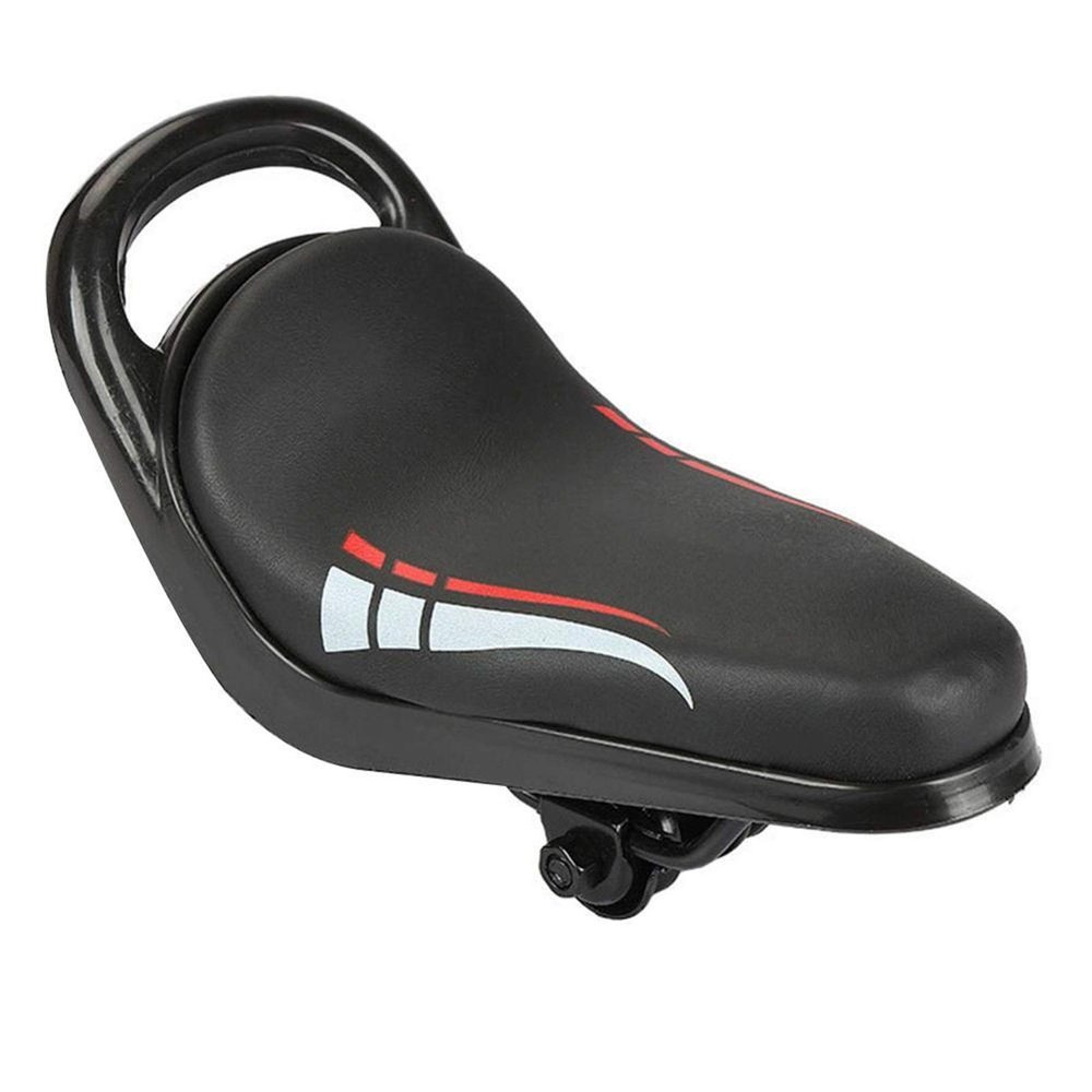 Bicycle Accessories Children Bicycle Saddle Front Mounted Child Bike Seat 3D Soft Bike Seat Cover Comfortable Sponge Seat Bicycle Bike Accessories Bike Parts (Color : Black)
