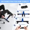 Folding Pedal Exerciser Mini Exercise Bike Portable Foot Peddler Desk Bike Arm and Leg Peddler Machine with LCD Monitor(Blue) view 3
