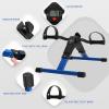 Folding Pedal Exerciser Mini Exercise Bike Portable Foot Peddler Desk Bike Arm and Leg Peddler Machine with LCD Monitor(Blue) view 4