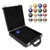 Niiyen Billiard Balls Box, Snooker Billiard Balls Storage Box Pool Carrying Case Accessory with Carry Handle, Billiard Balls Storage Case for 16 Balls view 1