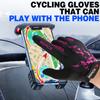 BEACE Gloves for Cycling Bike Biking with Touch Screen-Full Finger Mountain Bike Workout Road Gloves with Anti-Slip Silicone Palm for Men Women (Rose Red, M) view 2