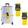 2 Pack Suitcase Belts, Adjustable Luggage Straps, Bright Colors Travel Packing Straps with Quick Release Buckle (Yellow) view 1