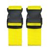 2 Pack Suitcase Belts, Adjustable Luggage Straps, Bright Colors Travel Packing Straps with Quick Release Buckle (Yellow) view 2