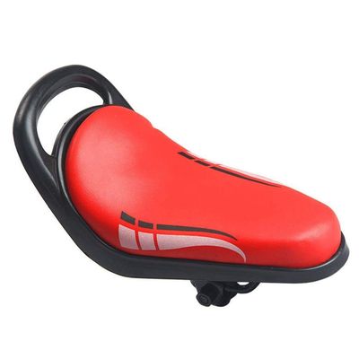 Bicycle Accessories Children Bicycle Saddle Front Mounted Child Bike Seat 3D Soft Bike Seat Cover Comfortable Sponge Seat Bicycle Bike Accessories Bike Parts (Color : Red)
